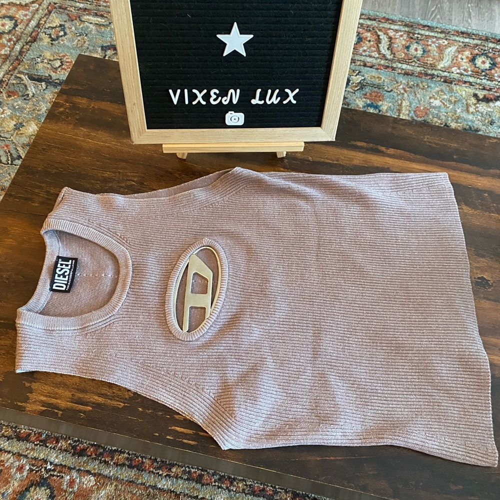Diesel M-Onerva Ribbed-Knit Top - Picture 9 of 11